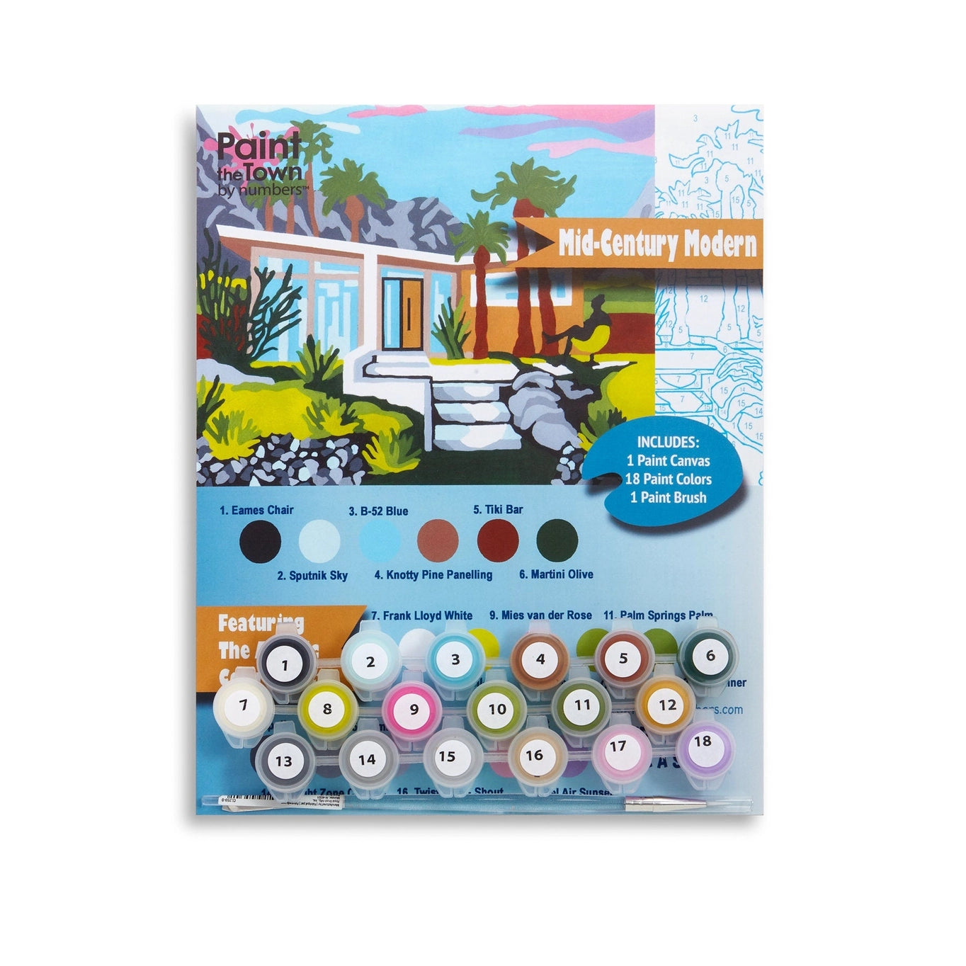Mid Century Modern Paint By Number Kit – Gift Horse