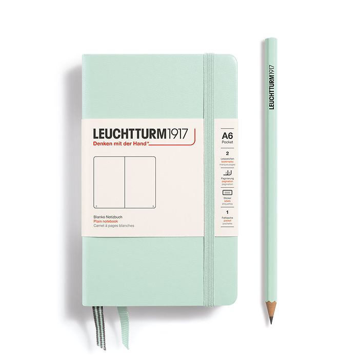 Leuchtturm A6 Hardcover Notebook: Plain Pages
