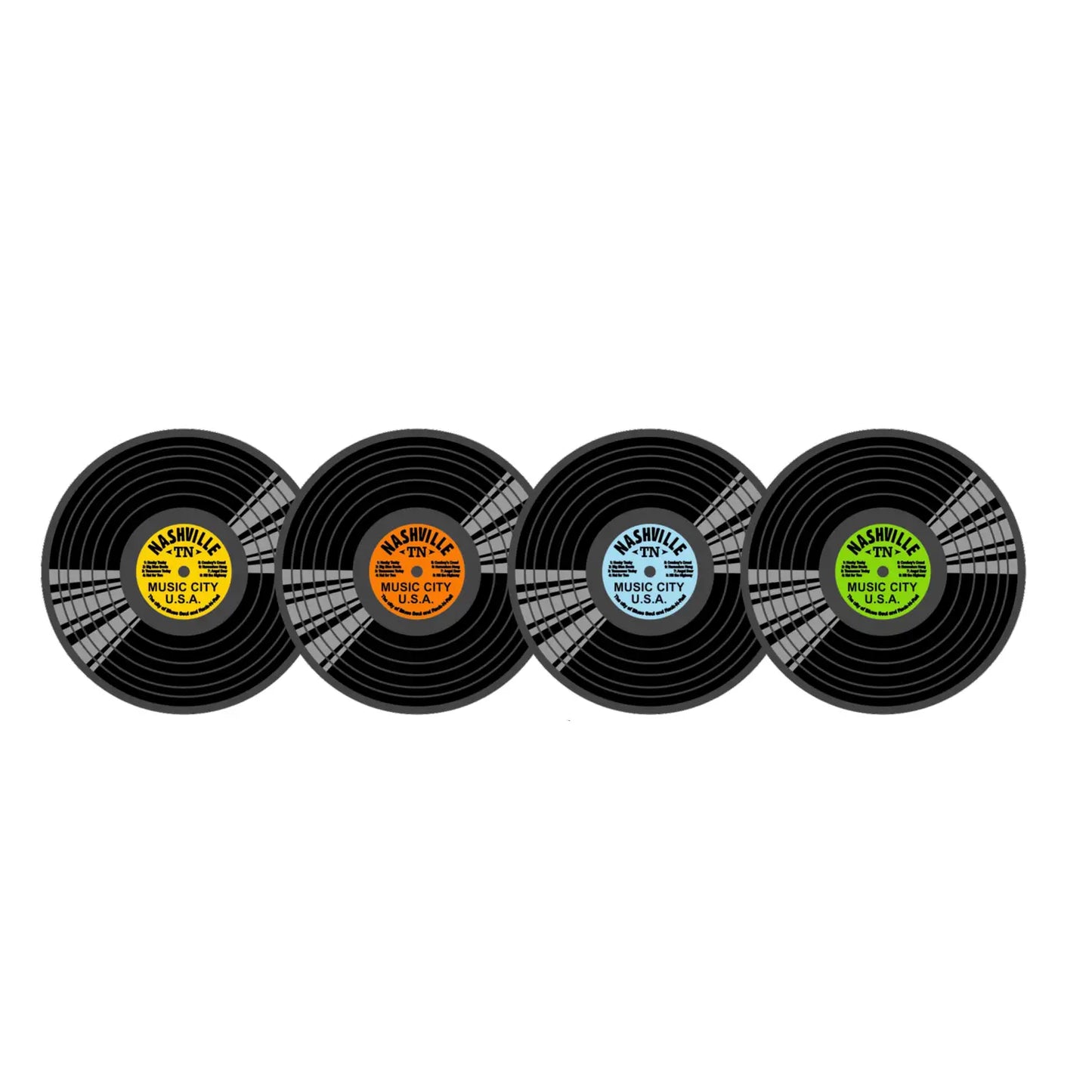 Music City Vinyl Record Magnet
