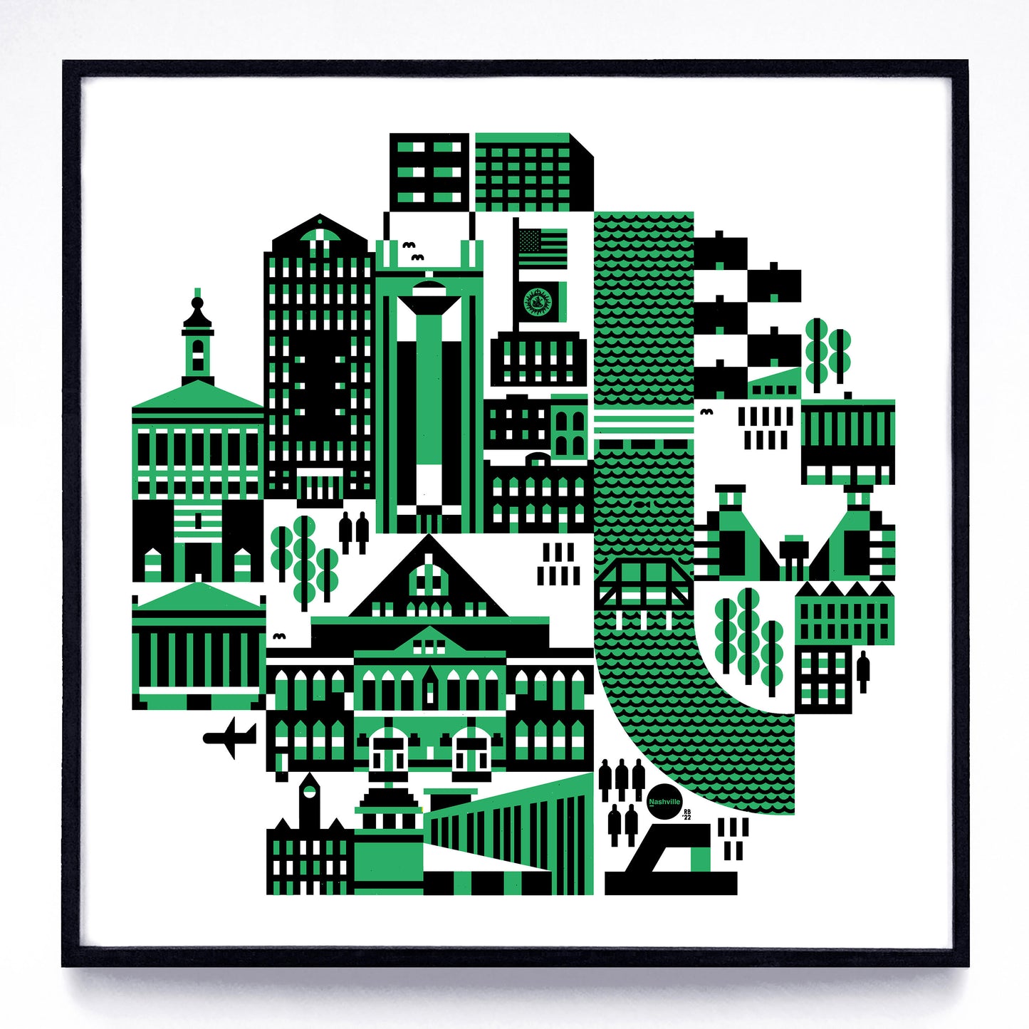 Nashville Landmarks print