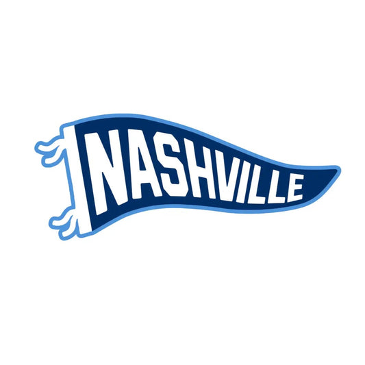Nashville Pennant Sticker