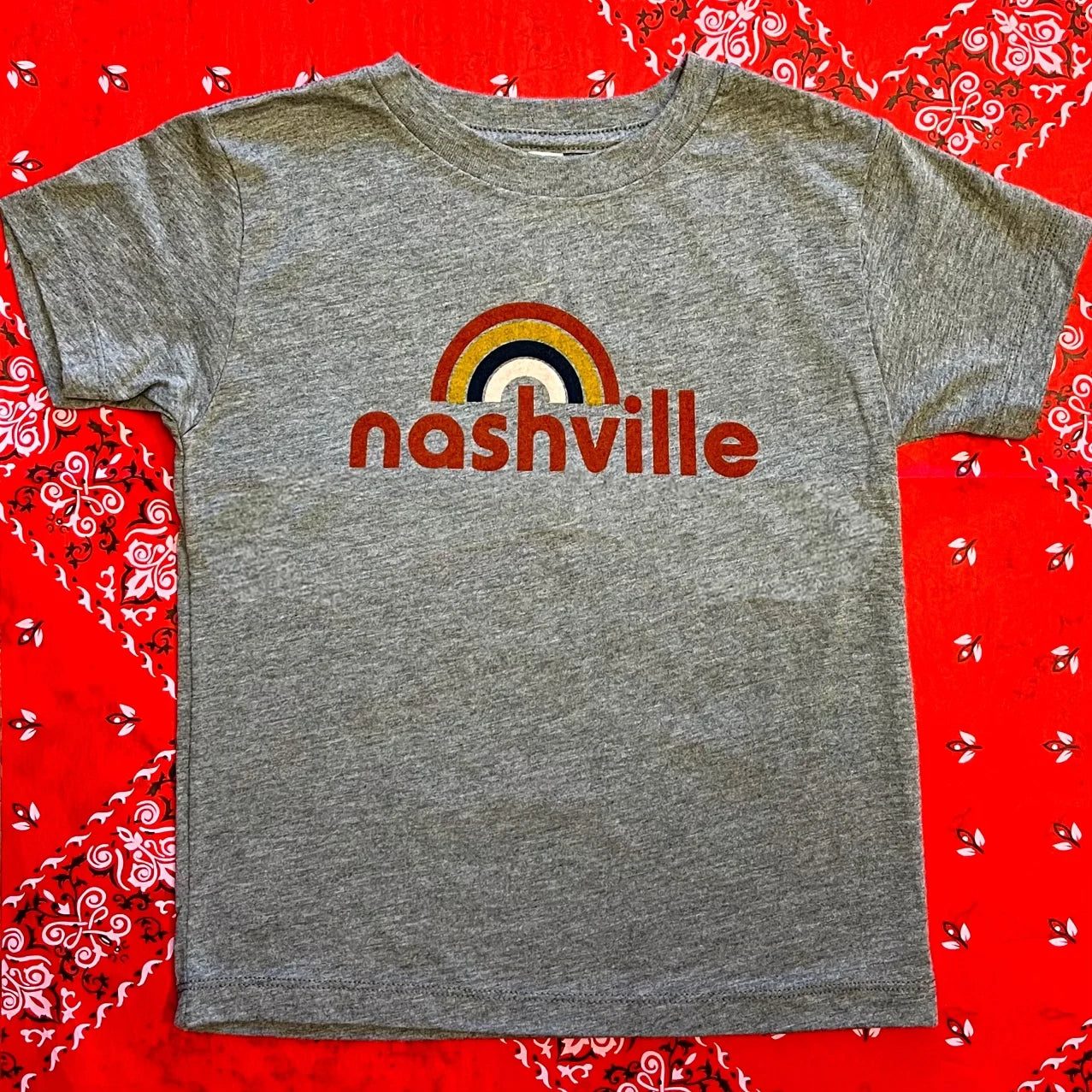 Nashville Rainbow Gray Toddler Shirt
