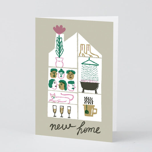 Flower Chimney Home card