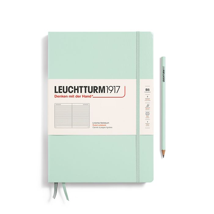 Leuchtturm B5 Composition Hardcover Notebook: Ruled Pages