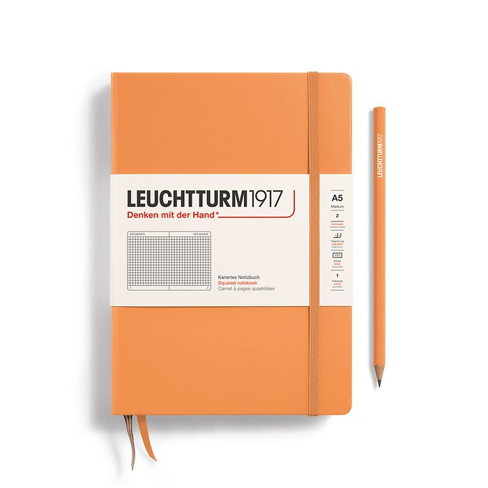 Leuchtturm A5 Medium Hardcover Notebook: Squared Pages