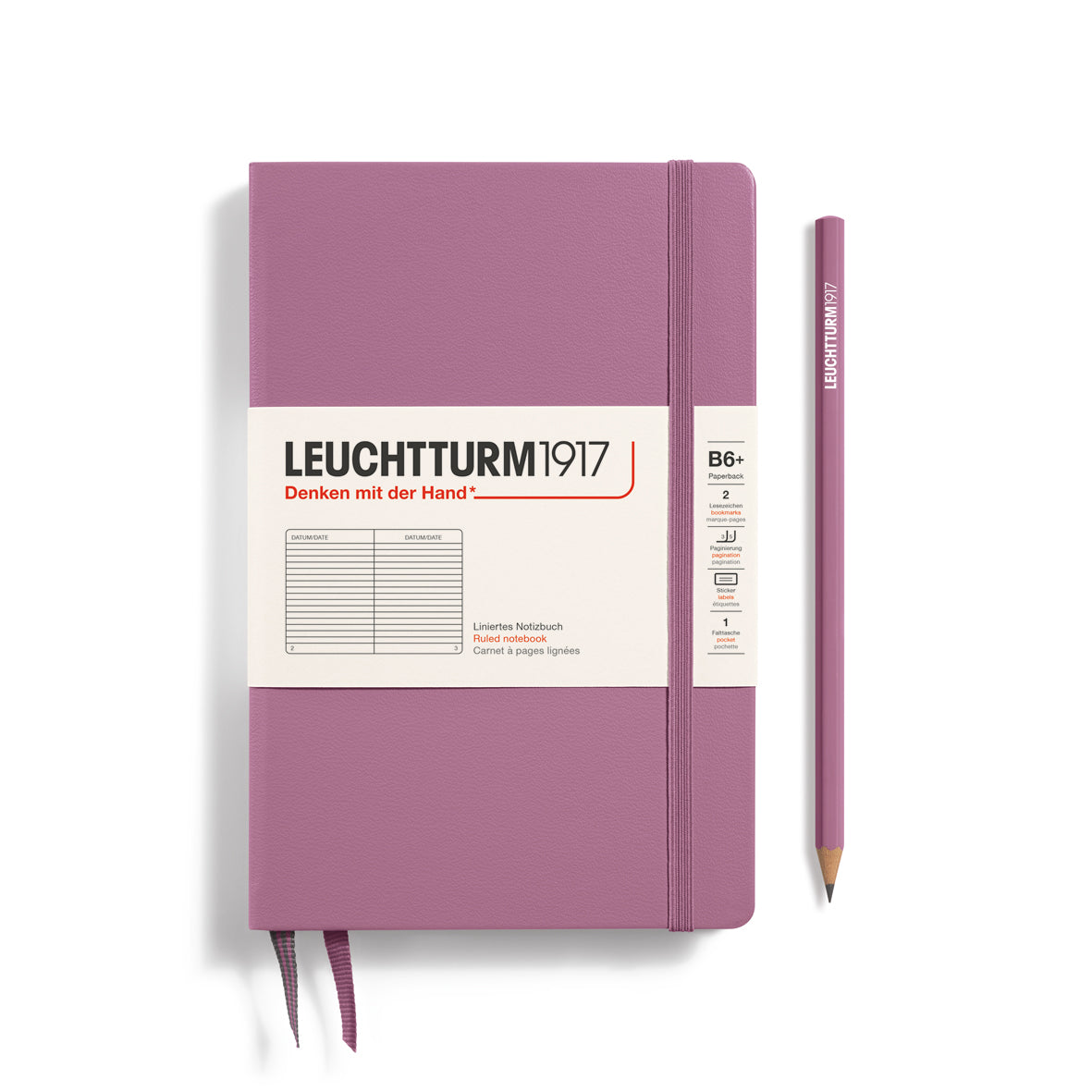 Leuchtturm B6+ Paperback Notebook: Ruled Pages