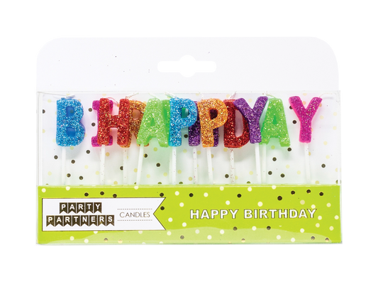 Birthday Letter Candles