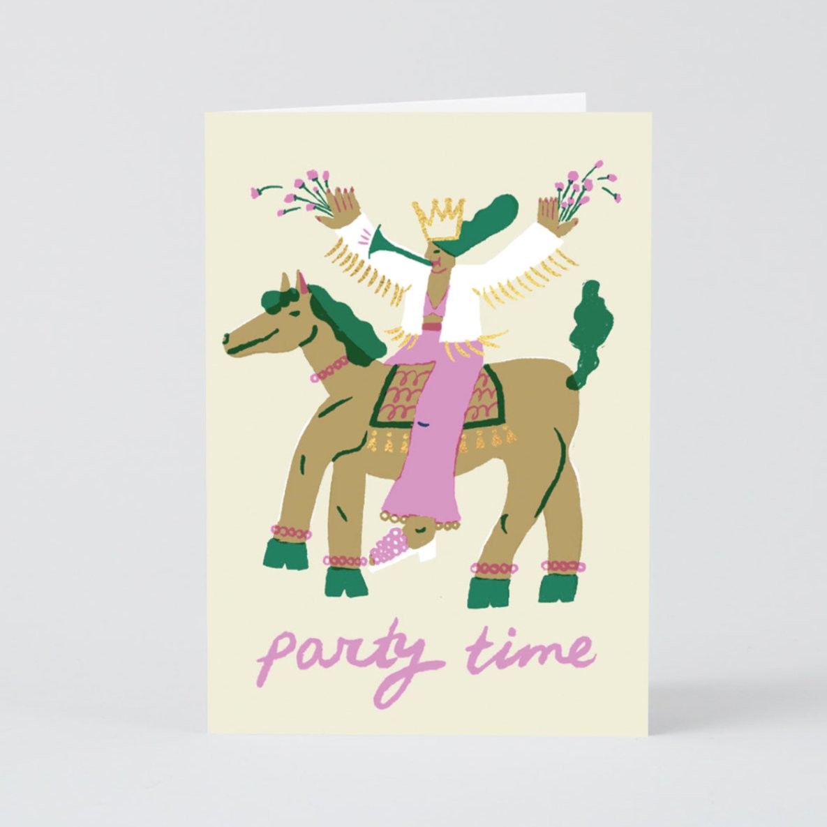 Horseback Party Time card