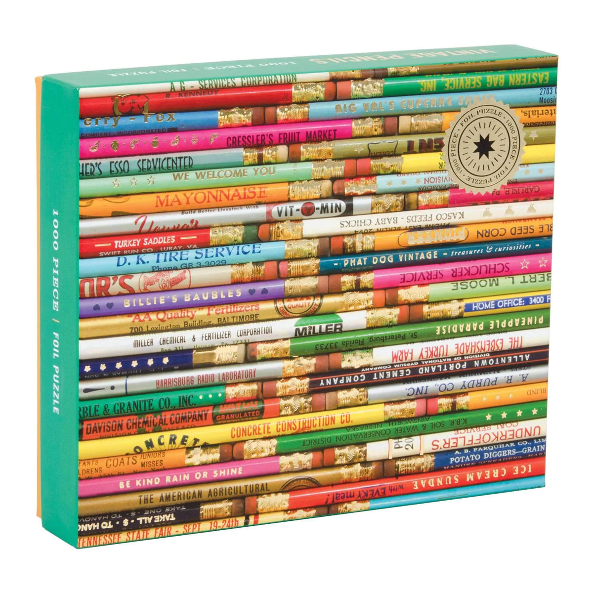 Vintage Pencils Foil Puzzle