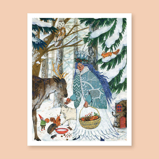 Lady Winter print