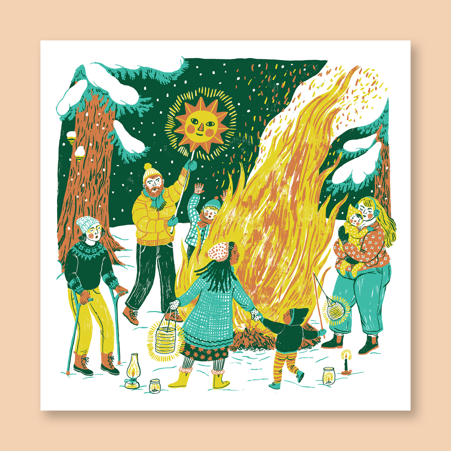 Solstice Fire print