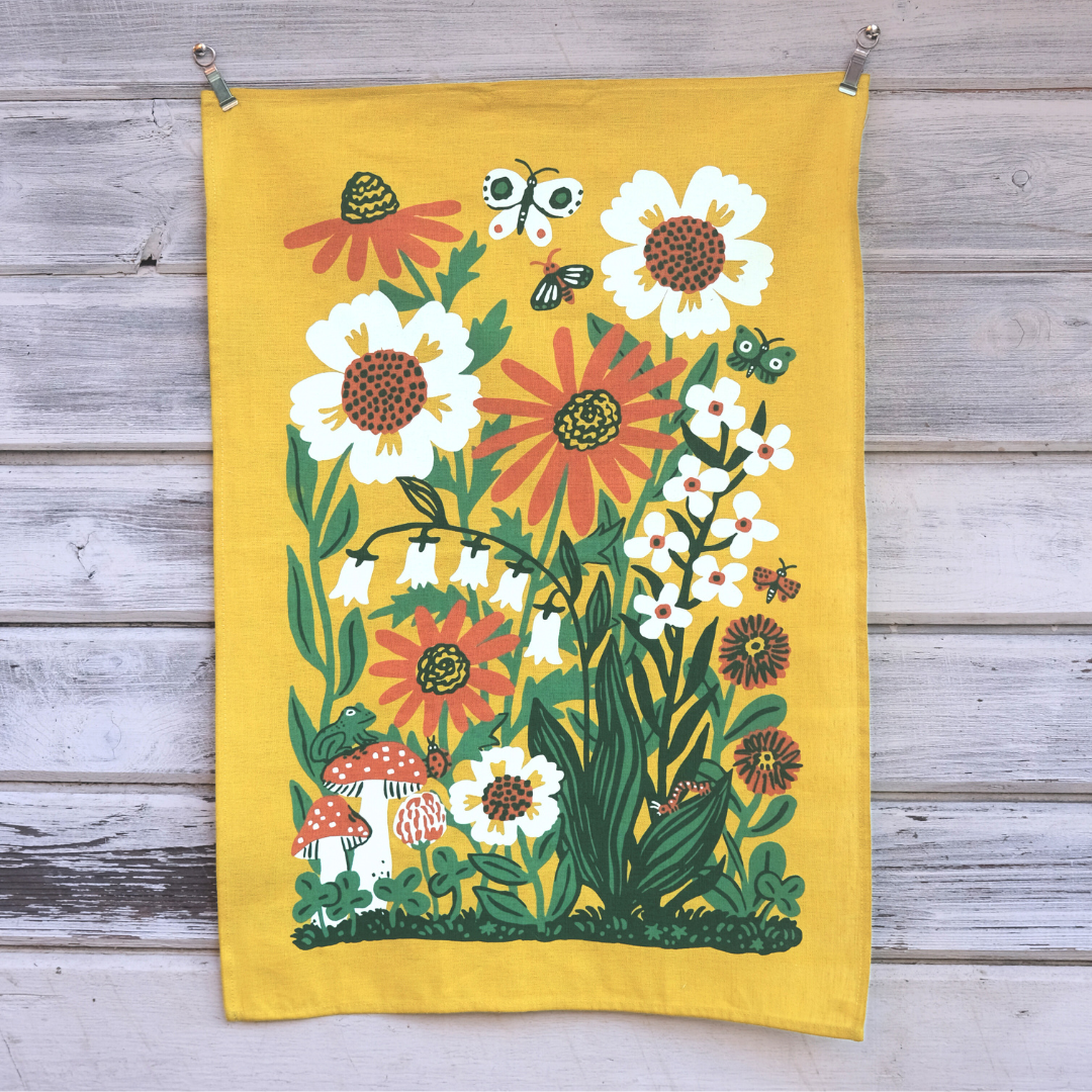 Sunshine Tea Towel - Linen/Cotton