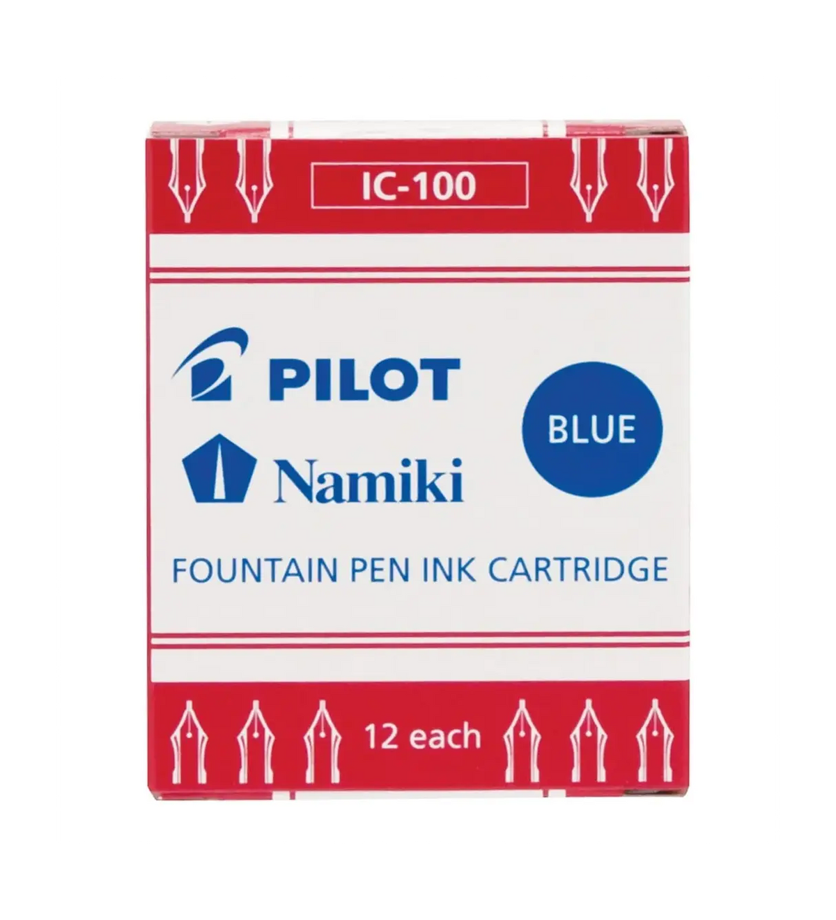 Pilot Fountain Pen Refill Ink Cartridges (12)