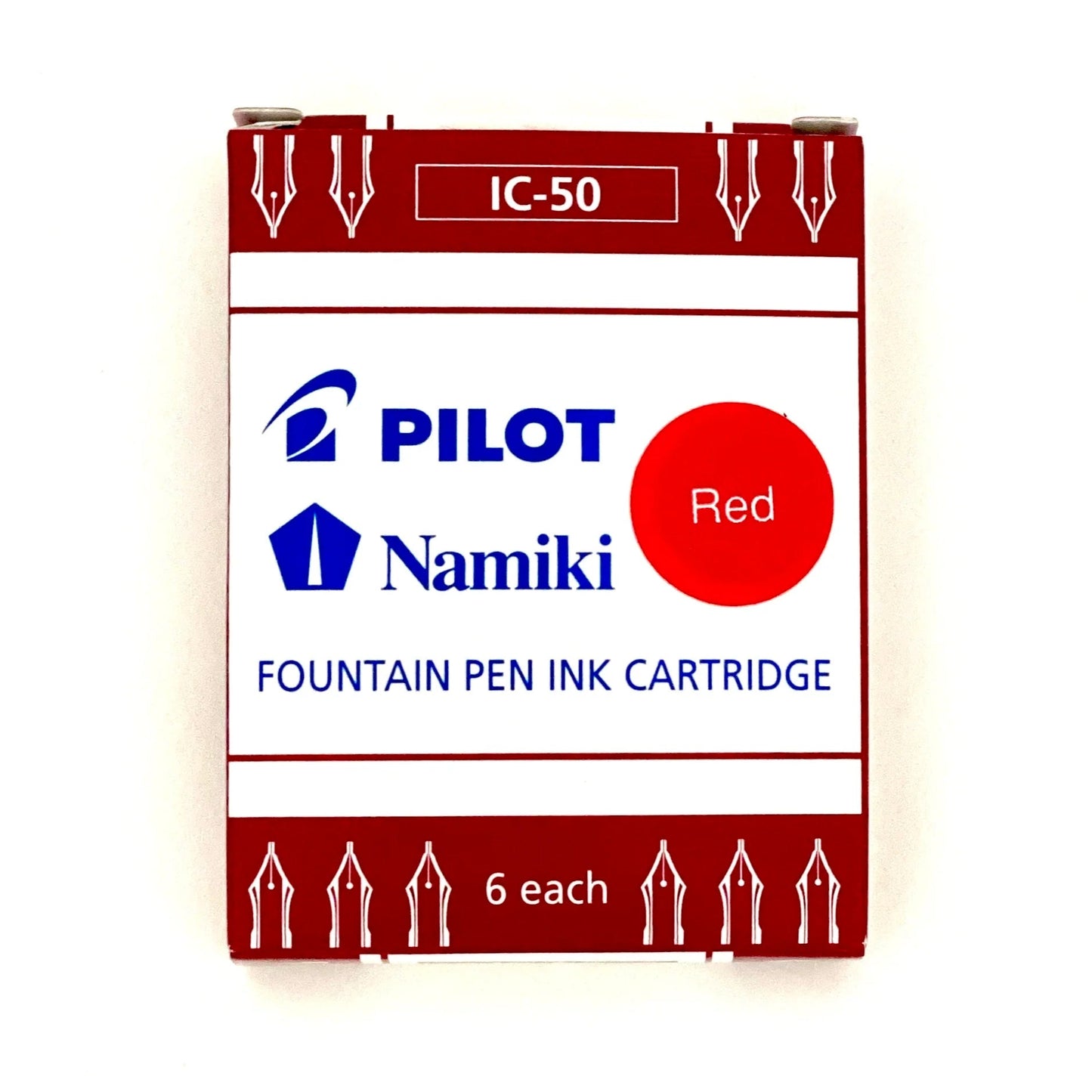 Pilot Namiki Fountain Pen Refill Ink Cartridges (6)