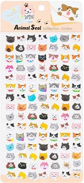 Happy Kitty Puffy Sticker Sheet
