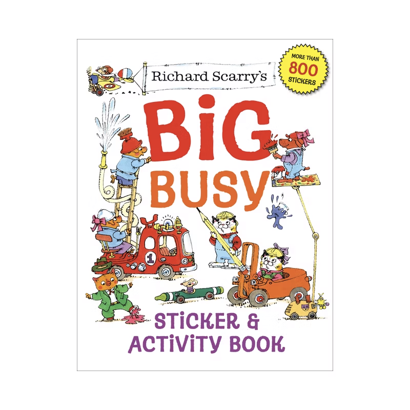 Richard Scarry's Big Busy Sticker and Activity Book