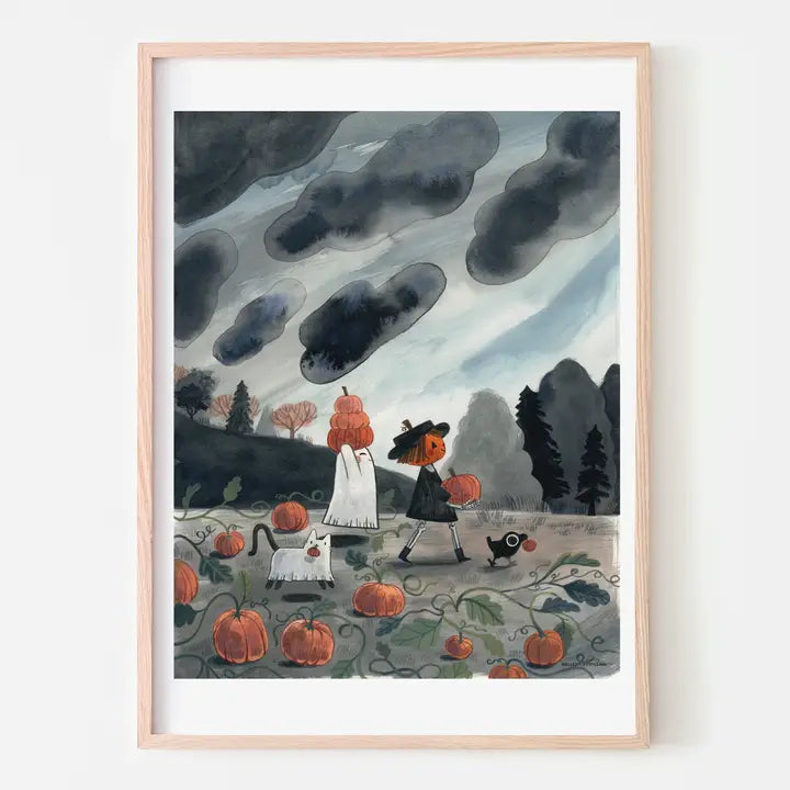 Pumpkin and Spice in a Pumpkin Patch print