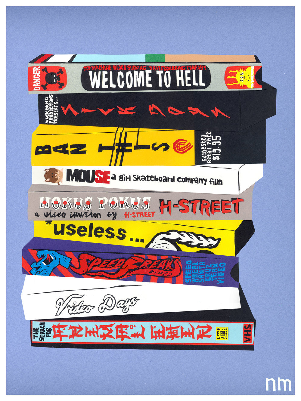 Skate Videos print
