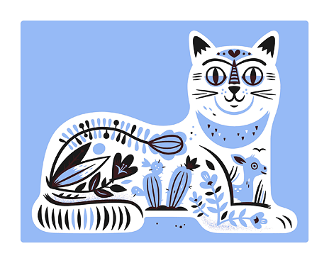 Souvenir Cat print
