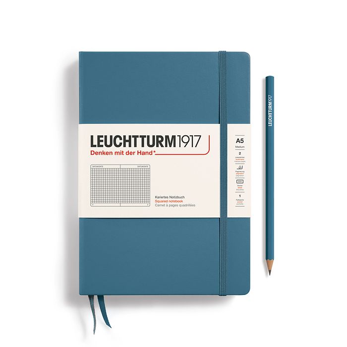 Leuchtturm A5 Medium Hardcover Notebook: Squared Pages
