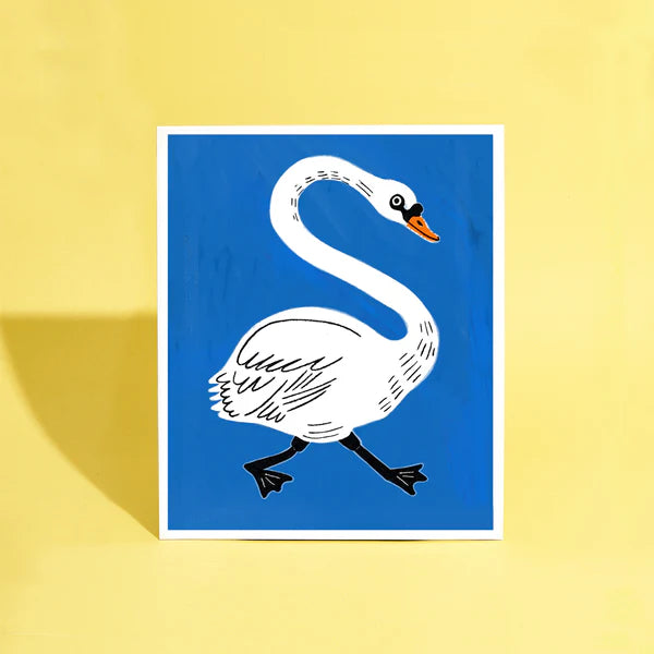 Runaway Swan print