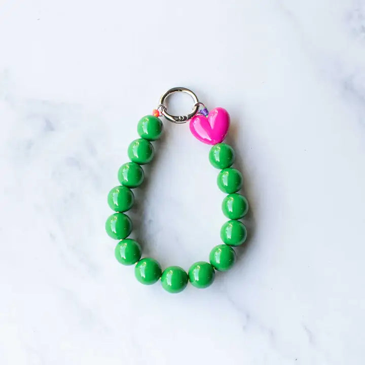Sweetheart Bead Bag Charm