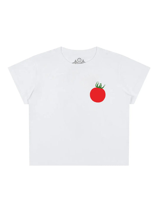 Tomato Cropped T Shirt