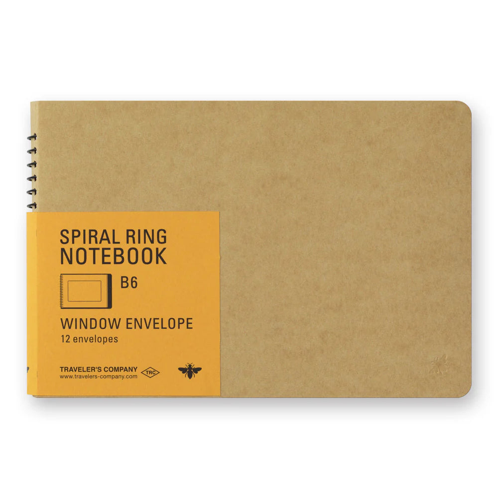 Traveler’s Company Window Envelope Spiral Book B6