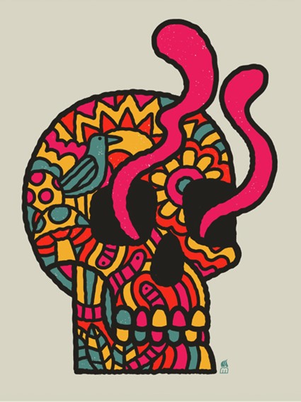 Trippy Skull print