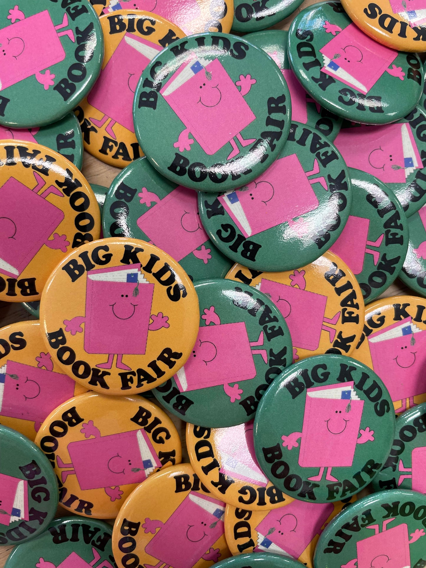 Big Kids Book Fair Buttons