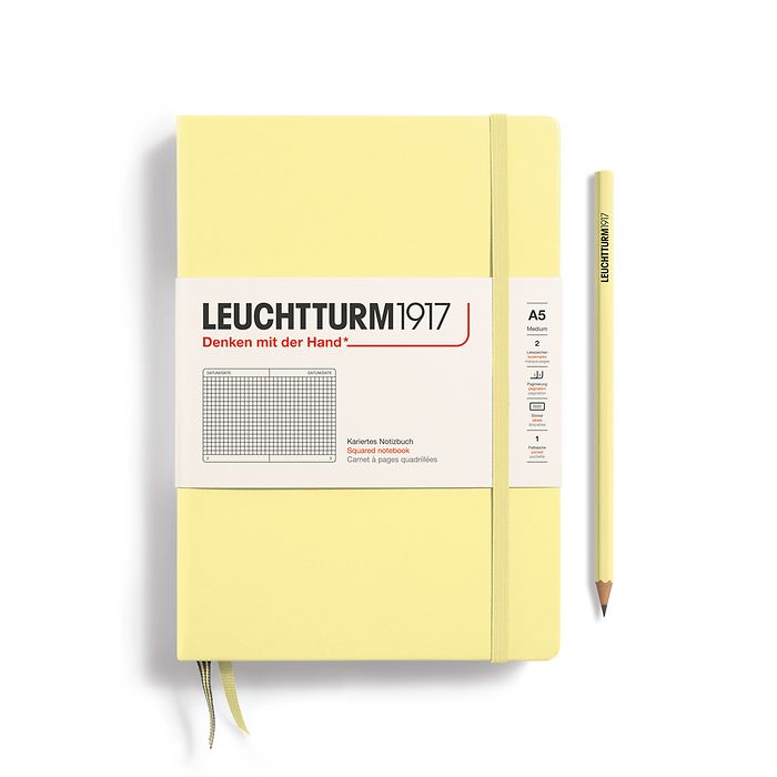 Leuchtturm A5 Medium Hardcover Notebook: Squared Pages