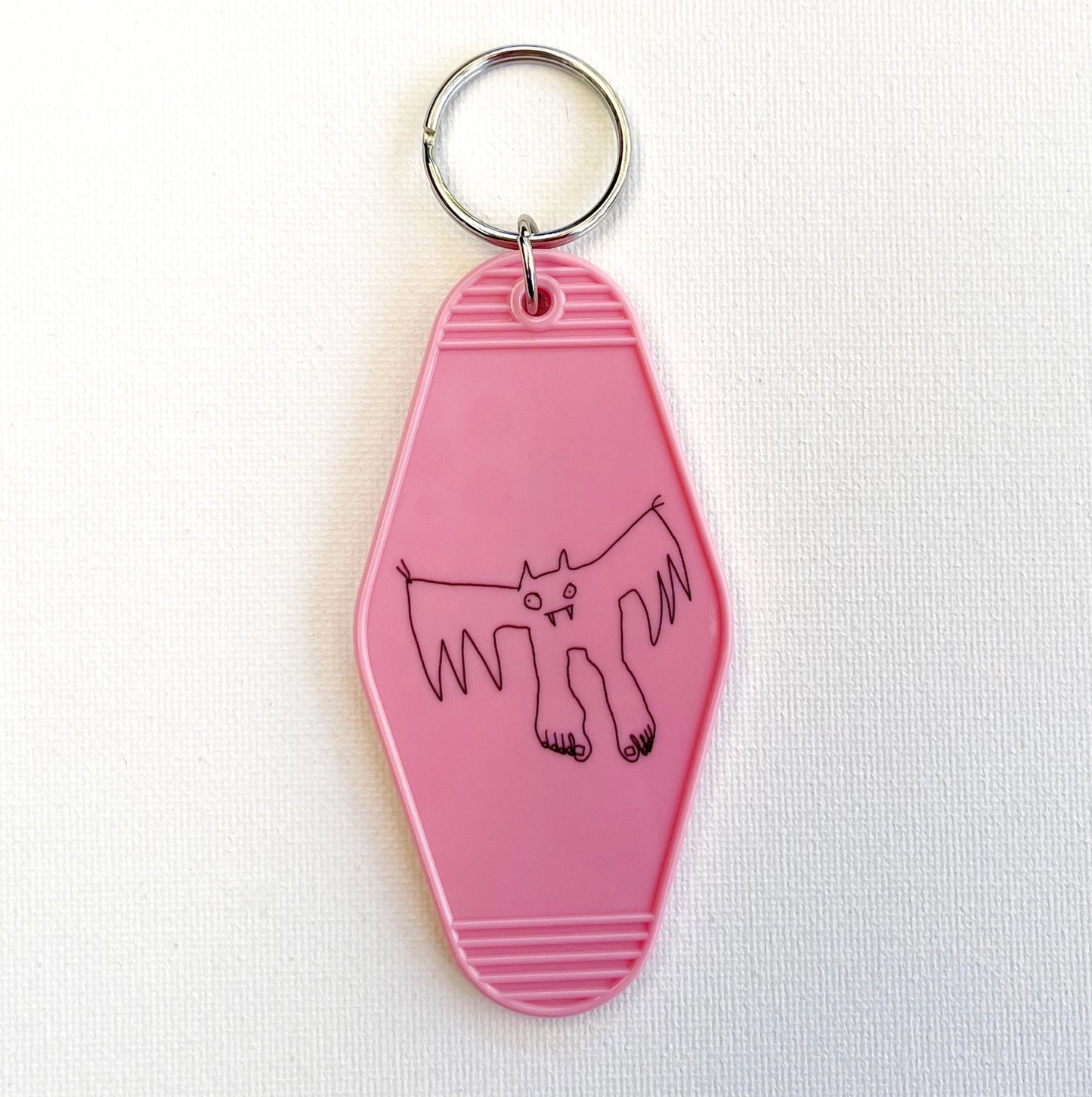 Bat Pedicure Hotel Keychain