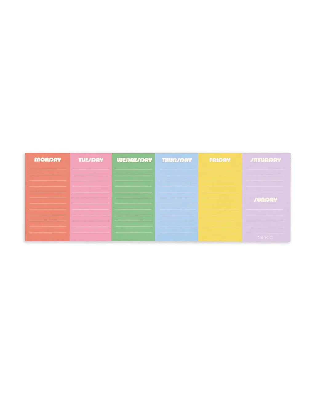 Week to Week Desk Notepad