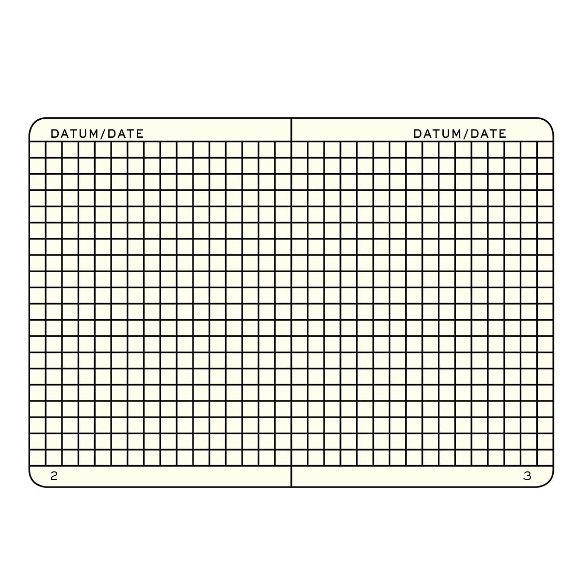 Leuchtturm A6 Pocket Hardcover Notebook: Squared Pages