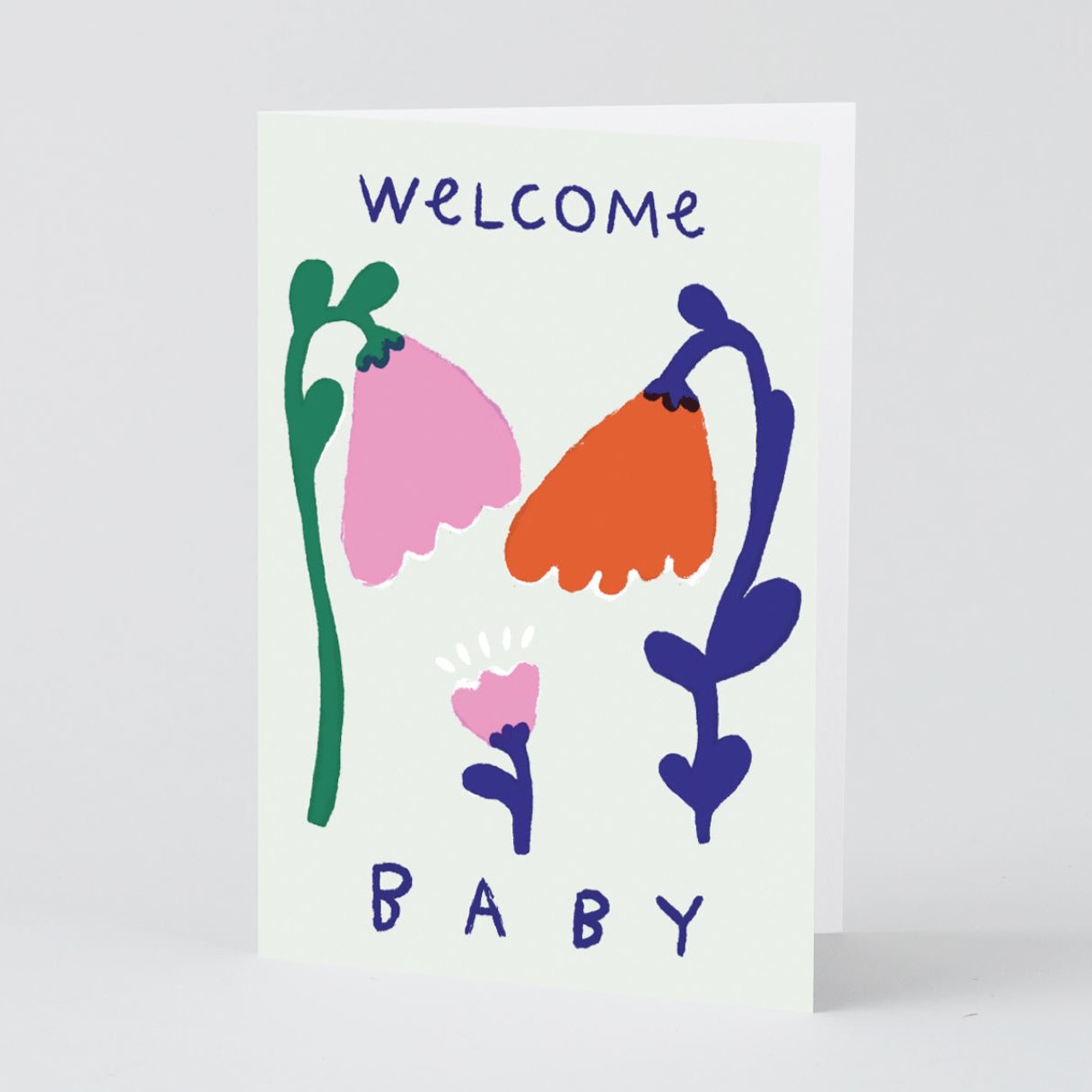 Welcome Baby Flowers card