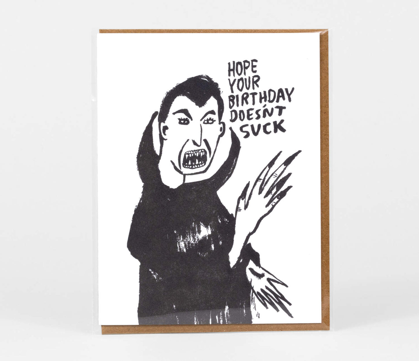 Birthday Sucks Vampire card