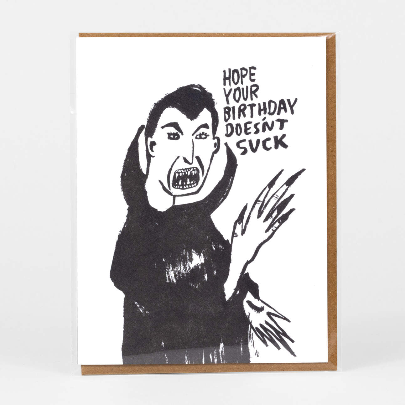 Birthday Sucks Vampire card
