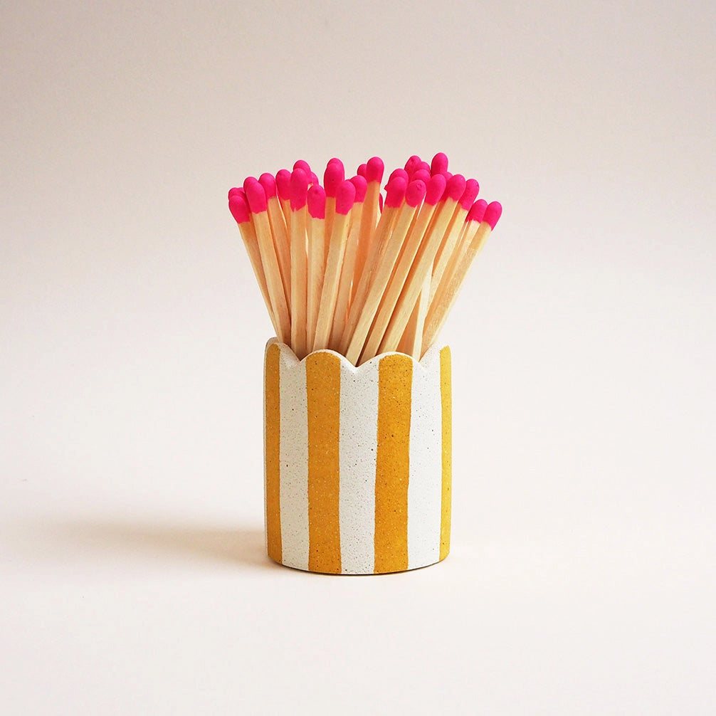 Stripe Match Stick Holders