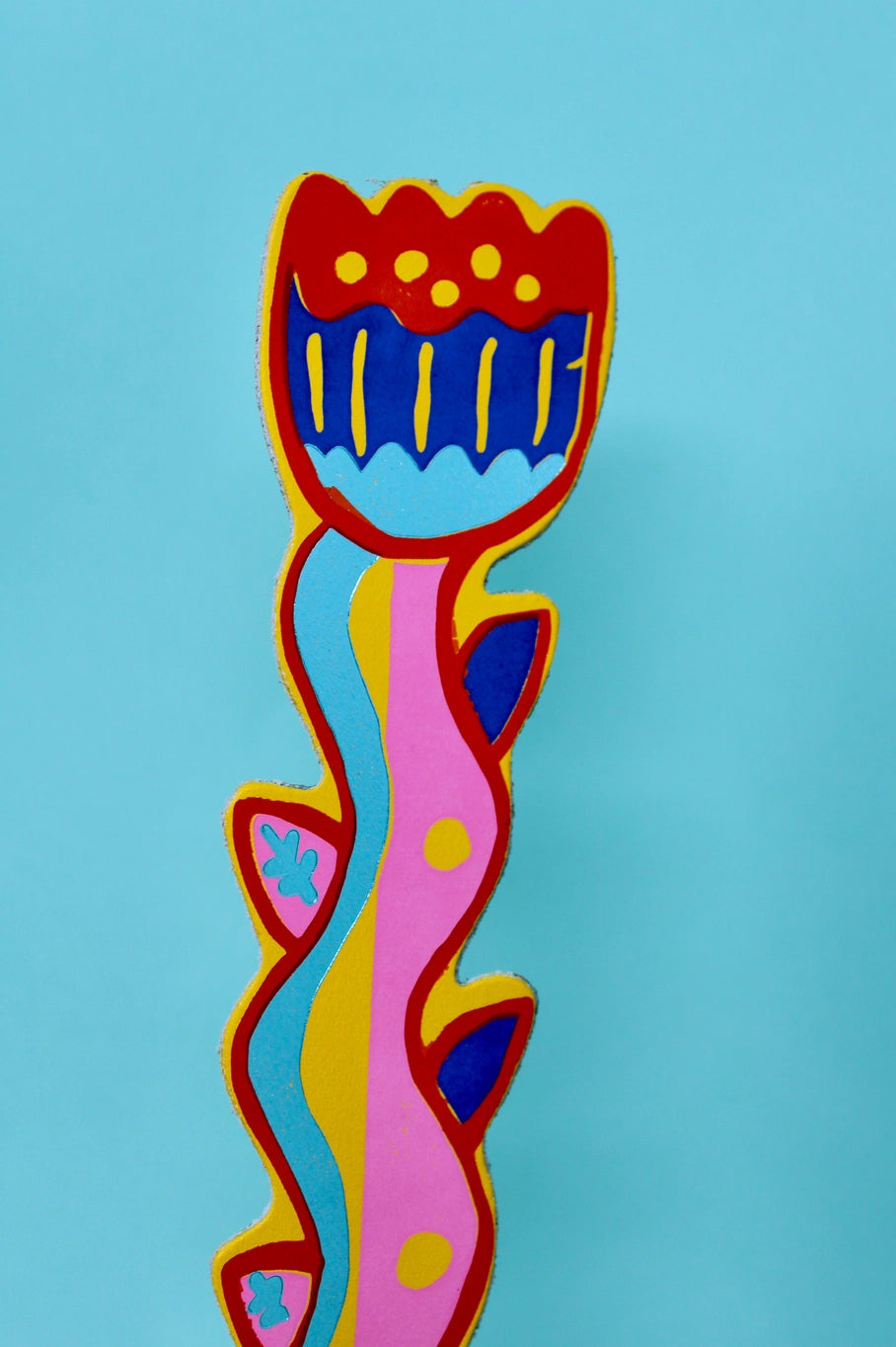 Tulip Leather Bookmark