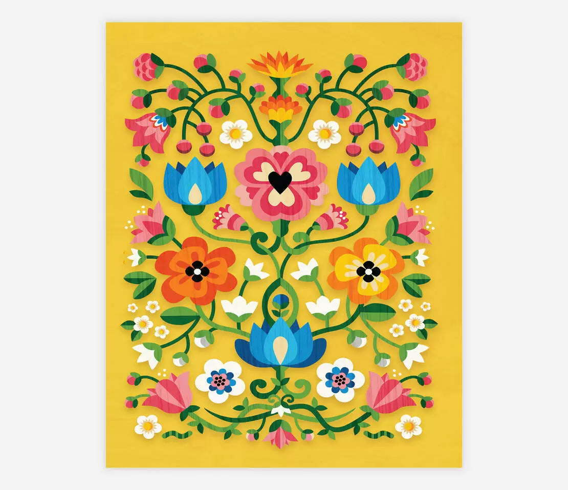 Yellow Flowers print