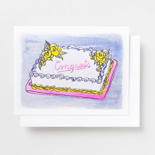 Congrats Cake card