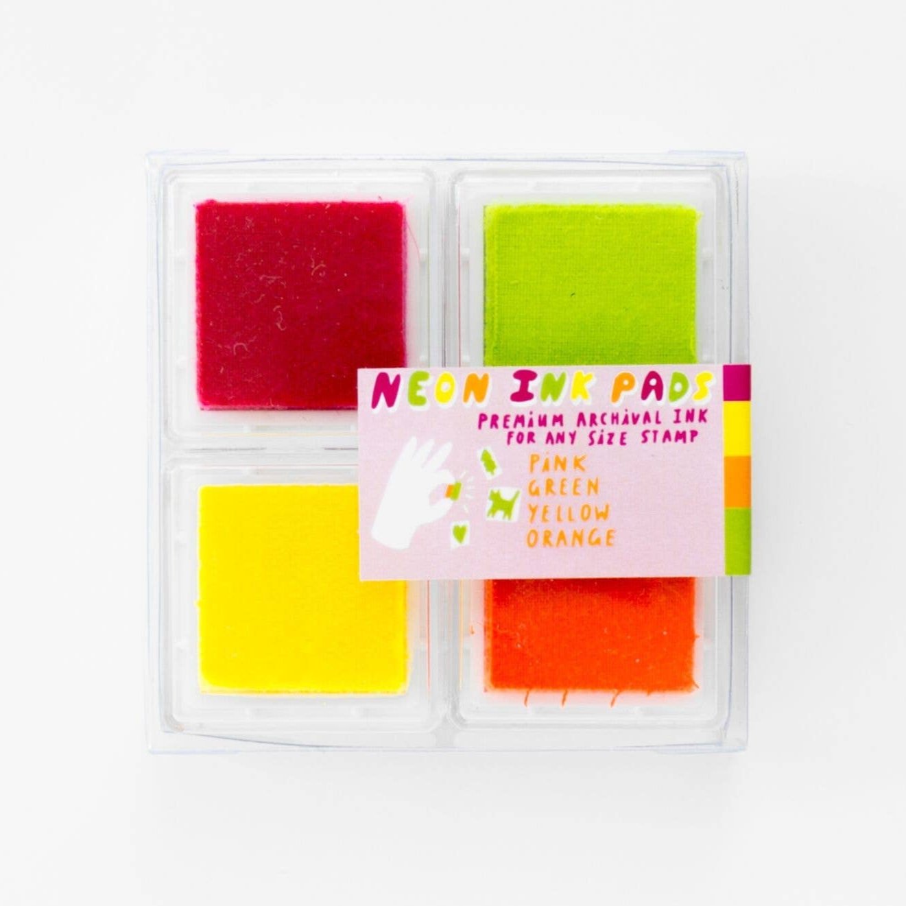 Neon Ink Pad Set