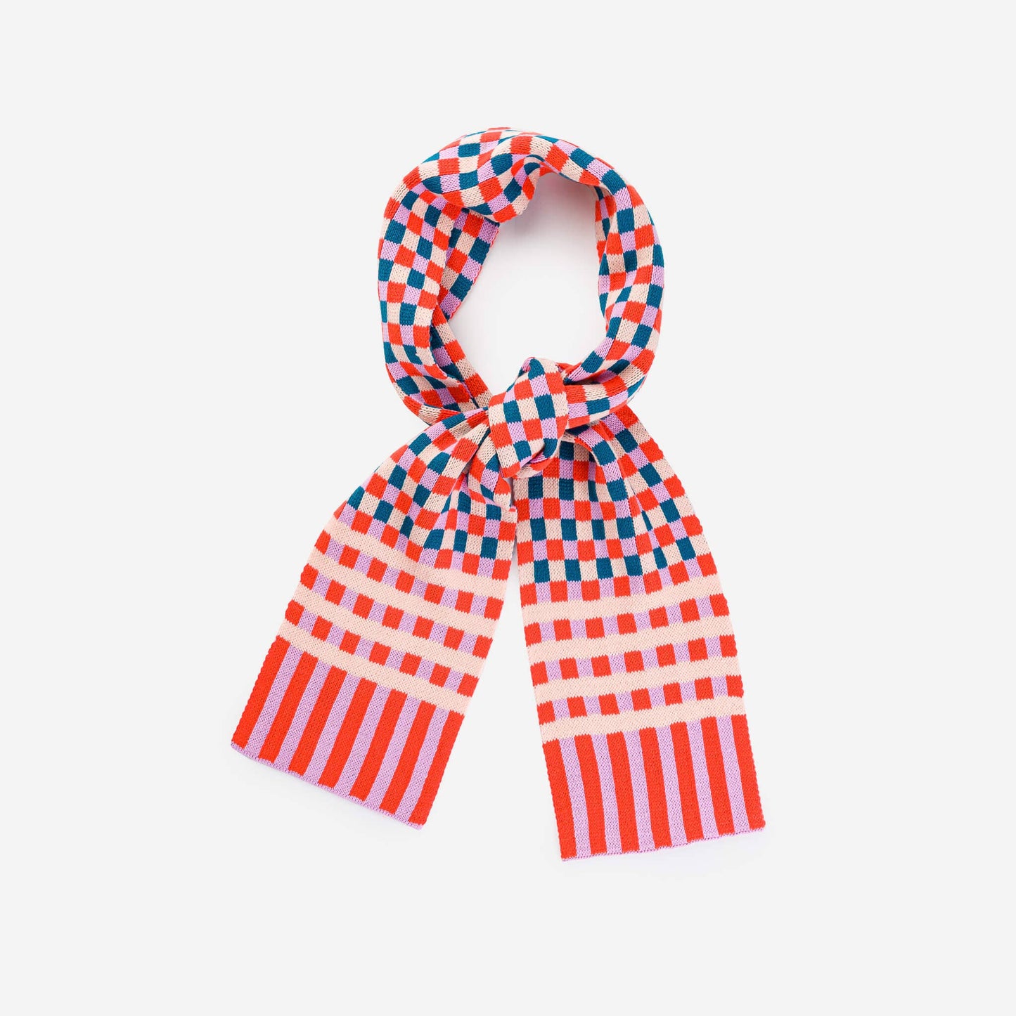 Square Mini Knit Scarf