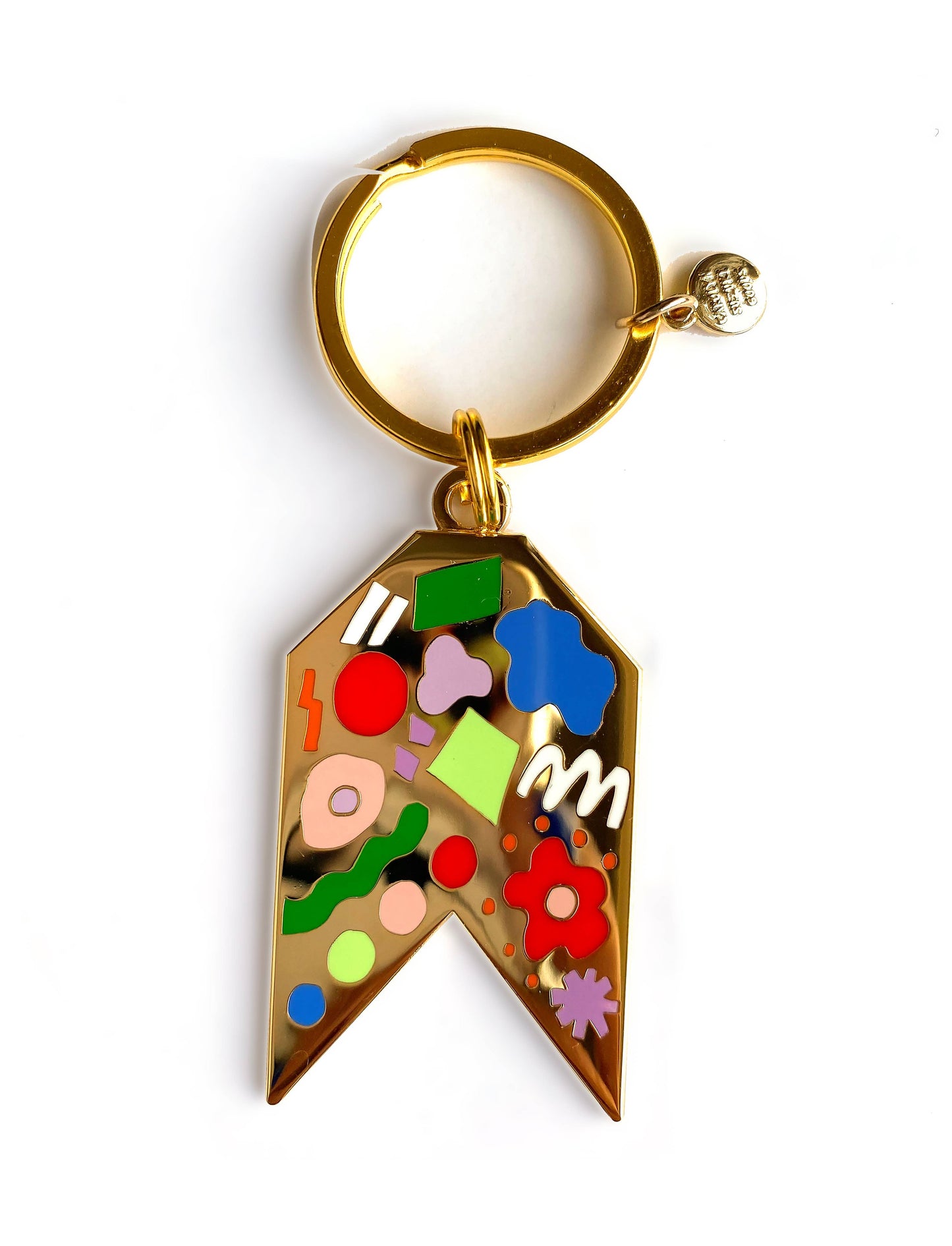 Abstract Ribbon Keychain
