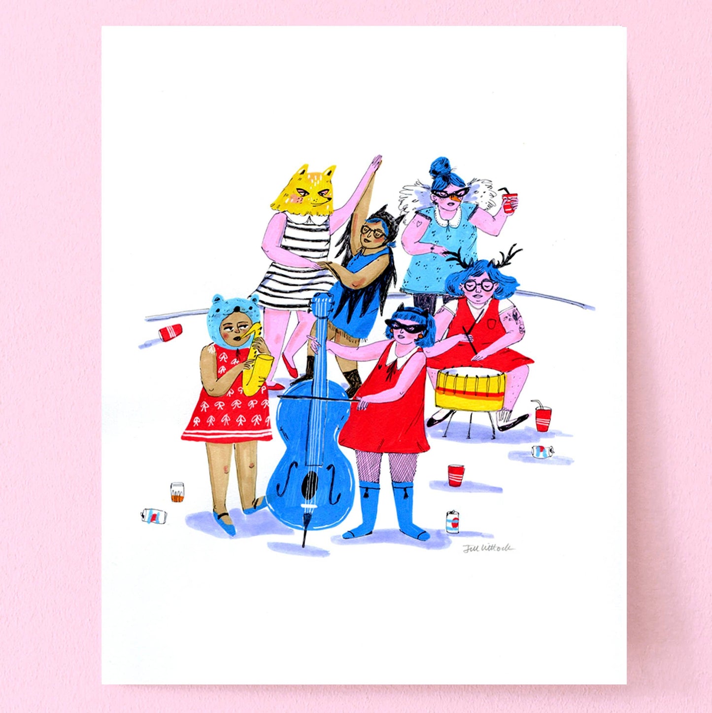 We Went to a Party and the Band Was Good 8x10"