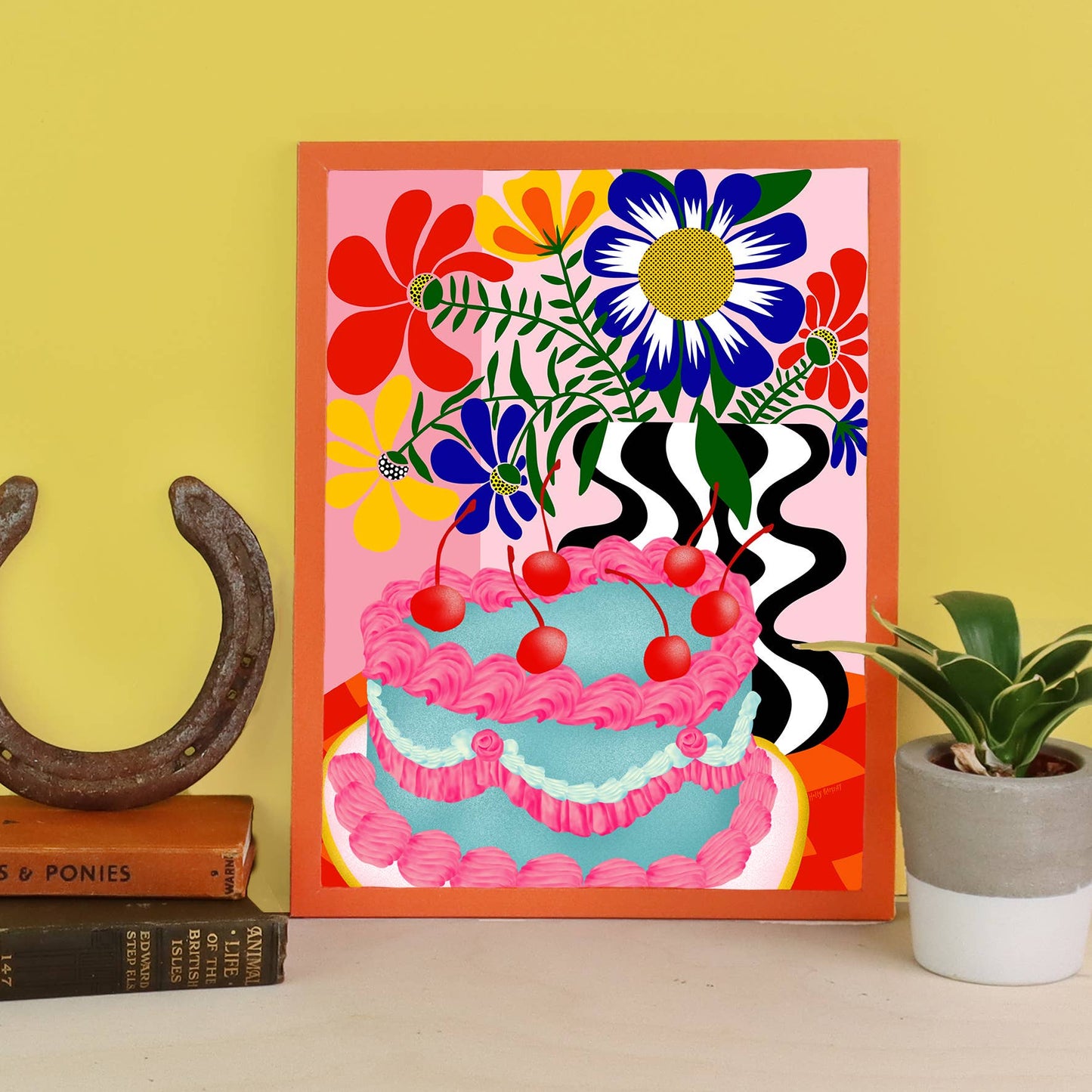 Funky Cake A4 Print