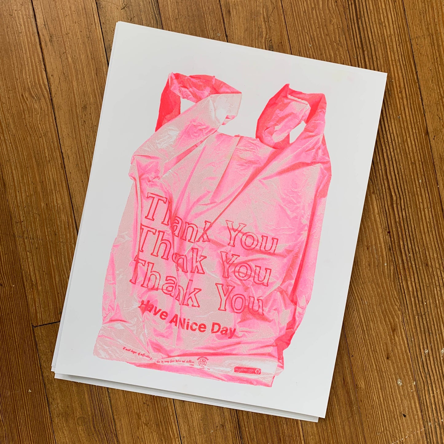 Thank You Bag print