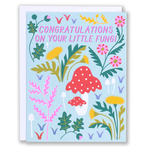 CongratulationsĀ Little Baby Fungi card