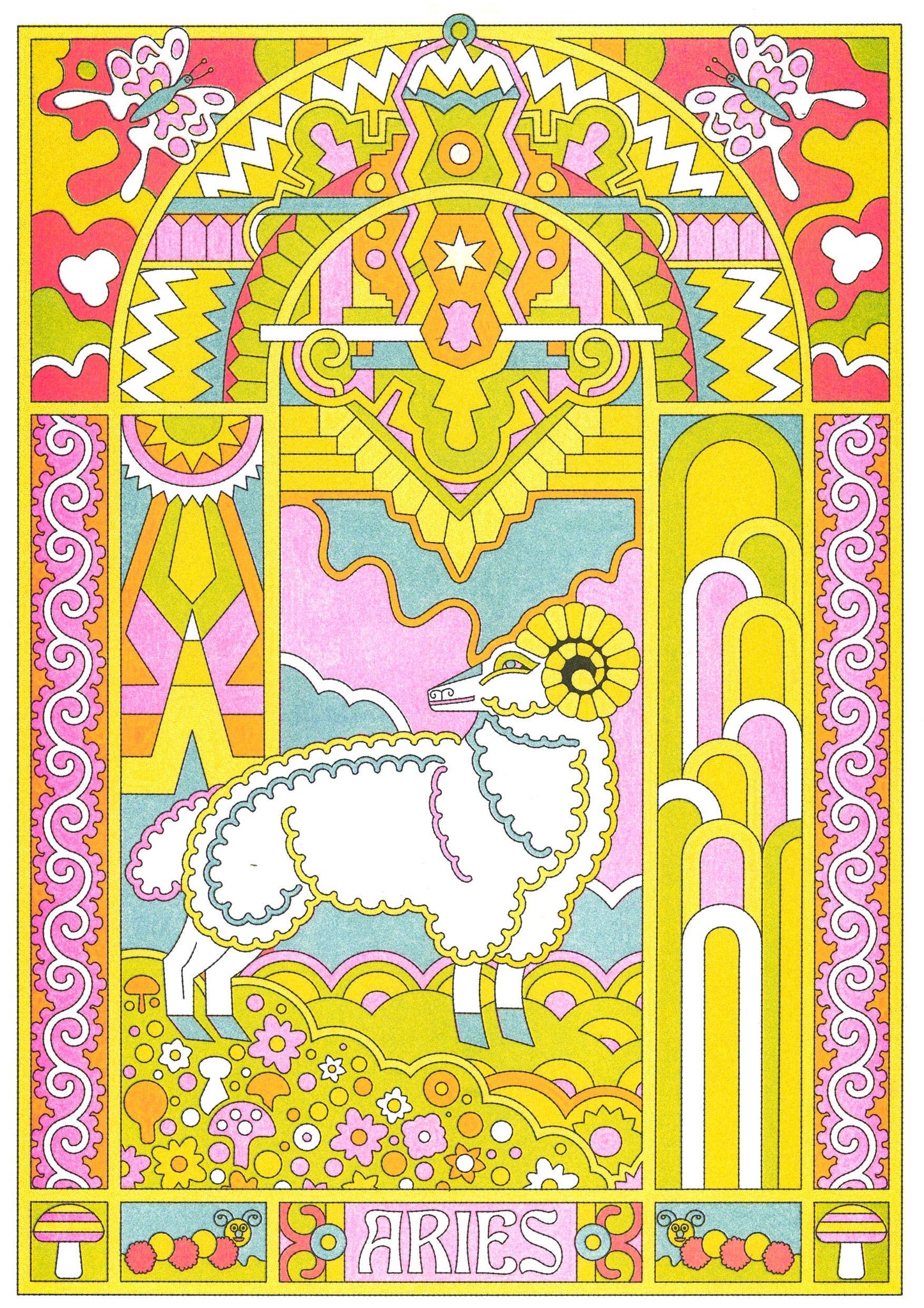 Aries Astrology print