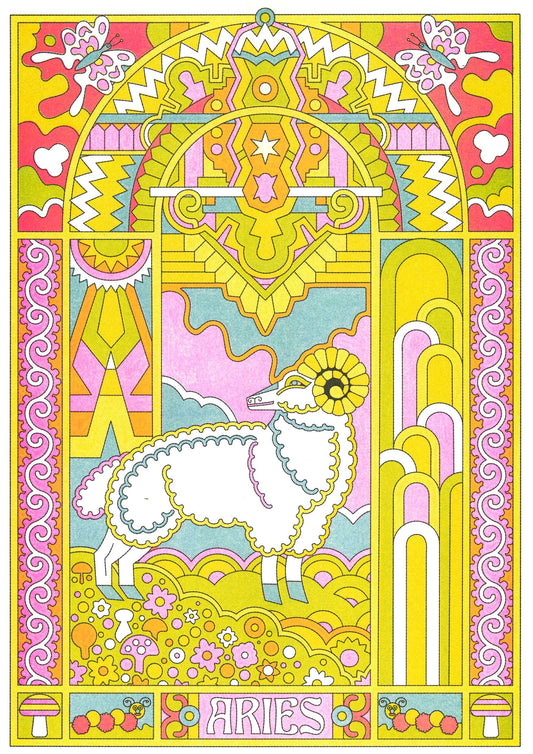 Aries Astrology print